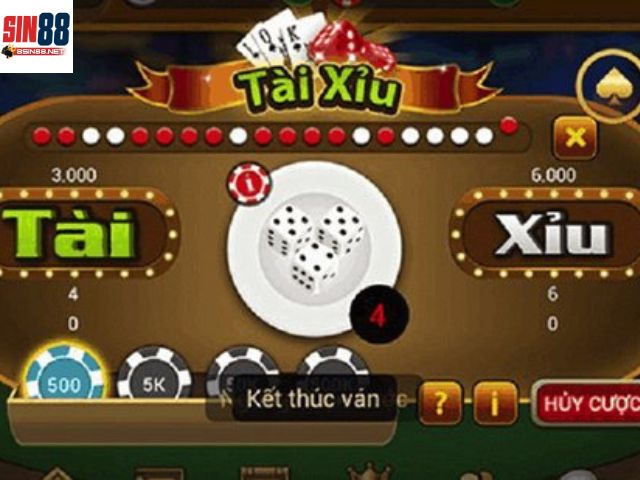 Cách chơi tài xỉu live stream sin88